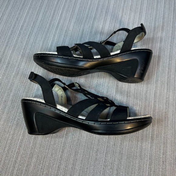 JBU by Jambu Gigi Wedge Sandals, Black 7.5 - Picture 7 of 13